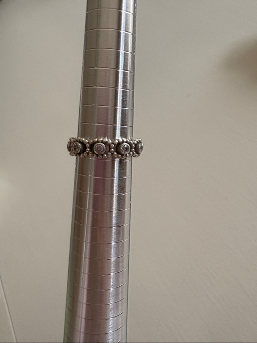 Retired Pandora Her Majesty Sterling silver Ring With Cubic Zirconia